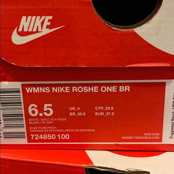 NIKE Woman White Roshe - Picture 5 of 7